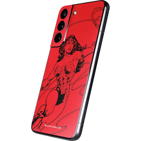 DC Comics Wonder Woman Comic Pop Galaxy S22 Skin